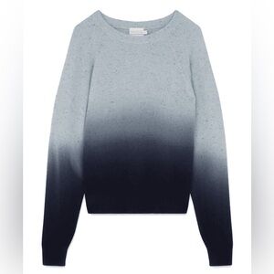 Brodie Cashmere The Ivy Ombre Cashmere Sweater - Blue SMALL